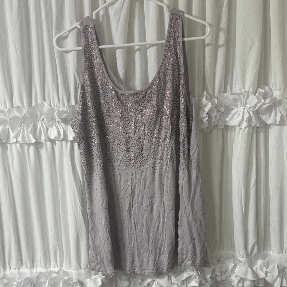 Sparkling Gray Tank Top